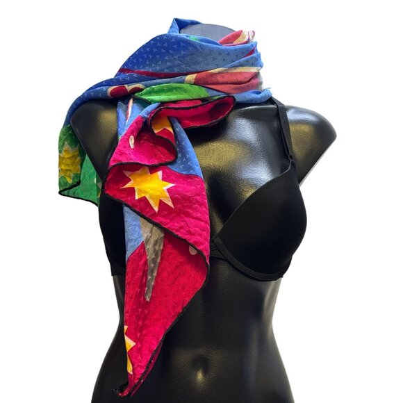 Tiffany & Co. Multicolor Cancer Awareness Scarf - Picture 1 of 6